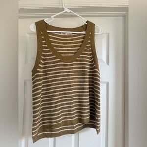 Faherty Striped Linen Blend Sweater